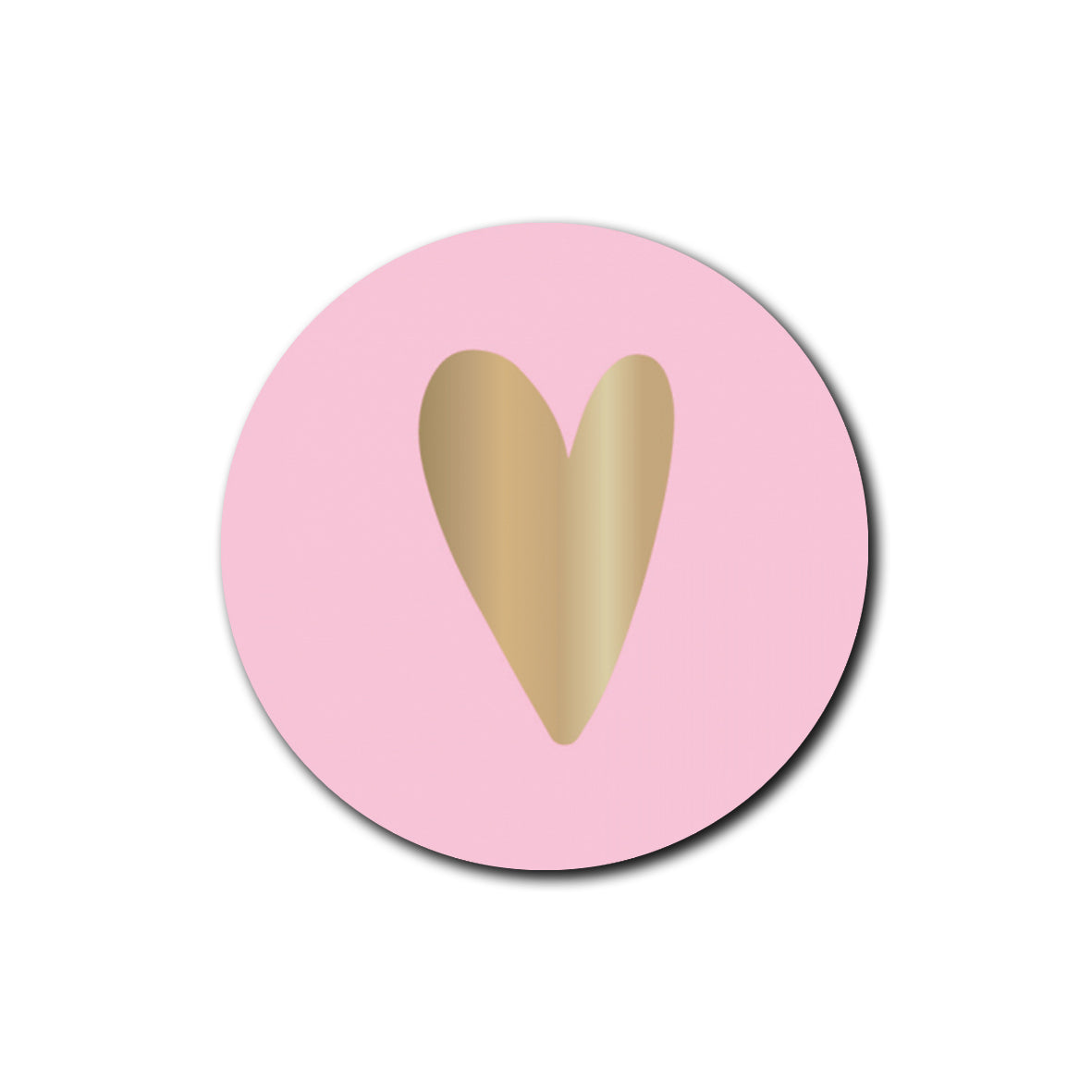 Sticker | Heart Pink | 5 stuks