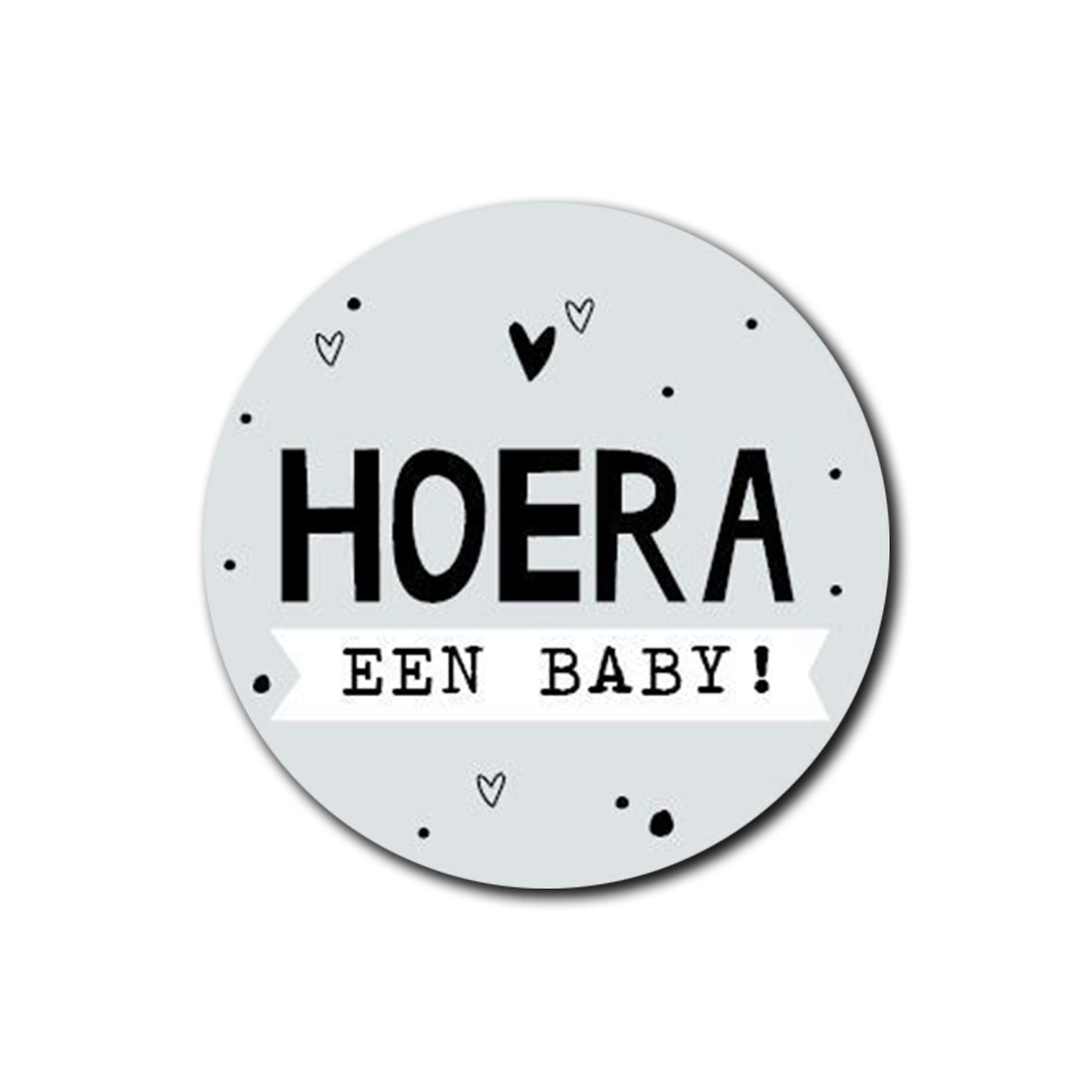 Sticker | Hoera Een Baby | 5 stuks