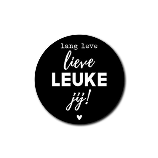 Sticker | Lang Leve Lieve Leuke Jij | 5 stuks