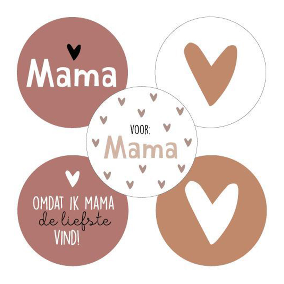 Sticker | Mama Nude / Terra | 5 stuks