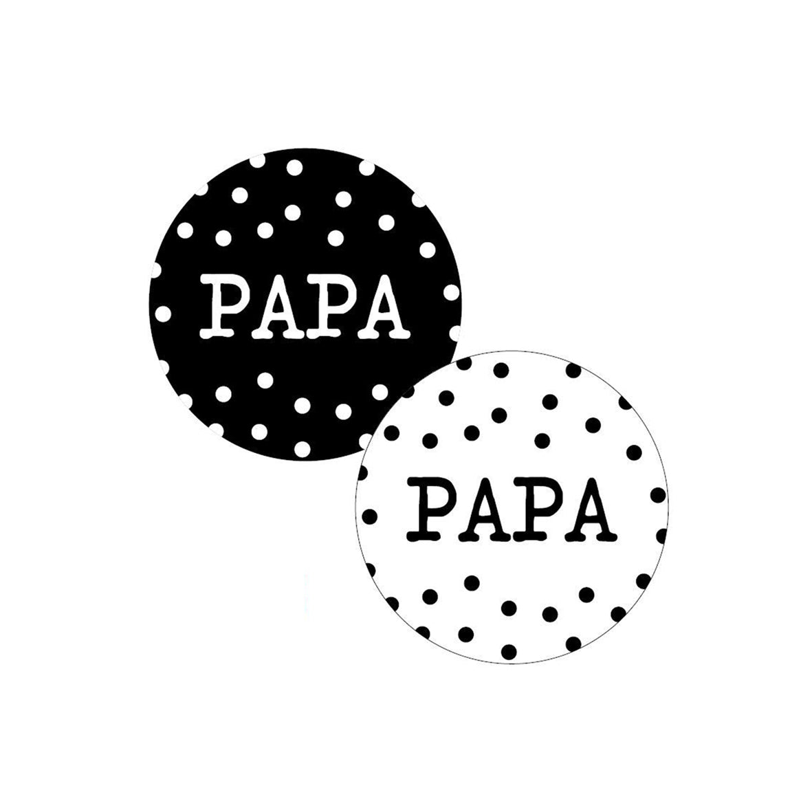 Sticker | Papa Set | 4 stuks