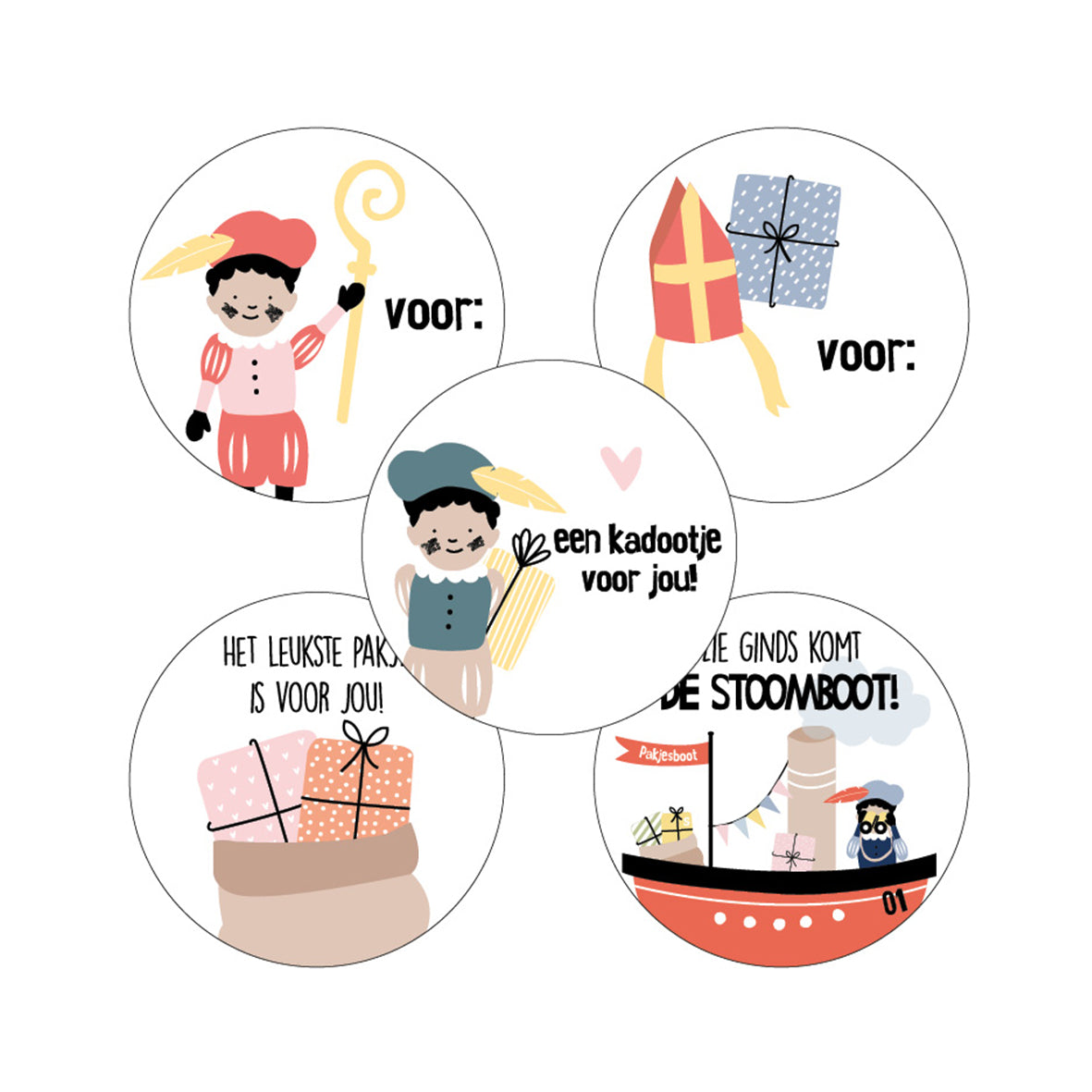 Sticker | Sinterklaas Speurtocht | 5 stuks